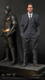The Dark Knight Statue 1/3 Batman & Bruce Wayne Dual Version Hyperreal Movie JND - Görsel 2