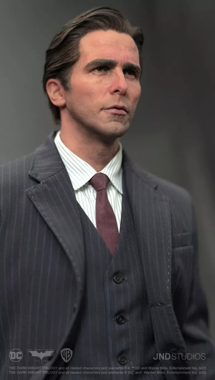 The Dark Knight Statue 1/3 Batman & Bruce Wayne Dual Version Hyperreal Movie JND - Görsel 9