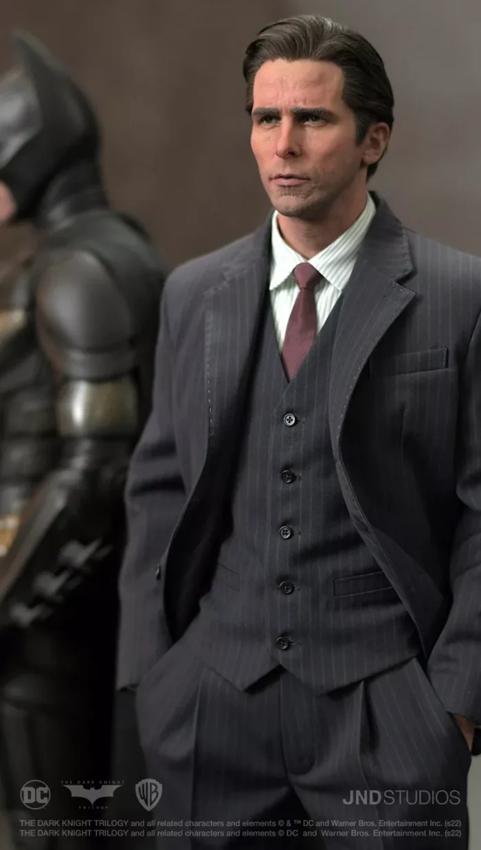 The Dark Knight Statue 1/3 Batman & Bruce Wayne Dual Version Hyperreal Movie JND - Görsel 12