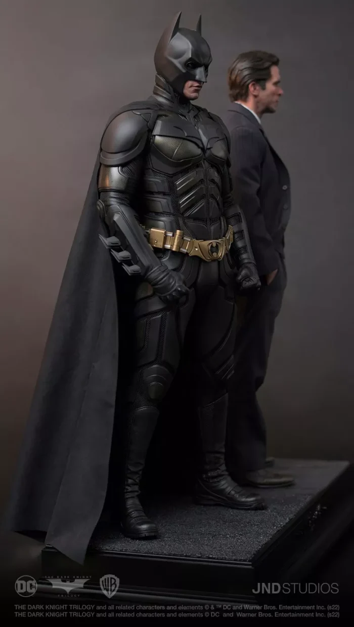 The Dark Knight Statue 1/3 Batman & Bruce Wayne Dual Version Hyperreal Movie JND - Görsel 14