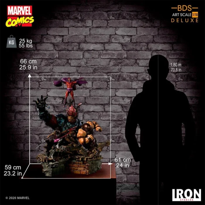 X-Men VS Sentinel #1 - #2 - #3 (Deluxe) 1:10 Scale Statue by Iron Studios Art Scale 1:10 - Battle Diorama Series - Marvel Comics - Görsel 31