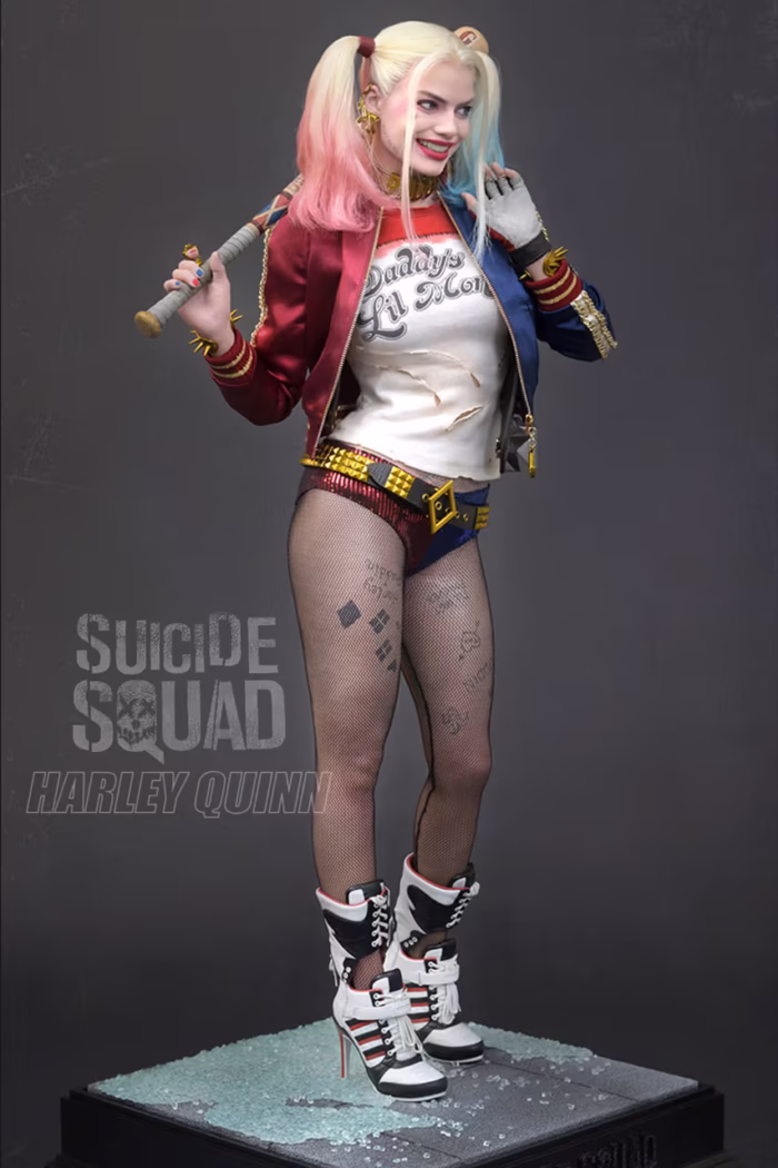 JND Studios Suicide Squad Harley Quinn 1/3 Scale Hyperreal Movie Statue - Görsel 5