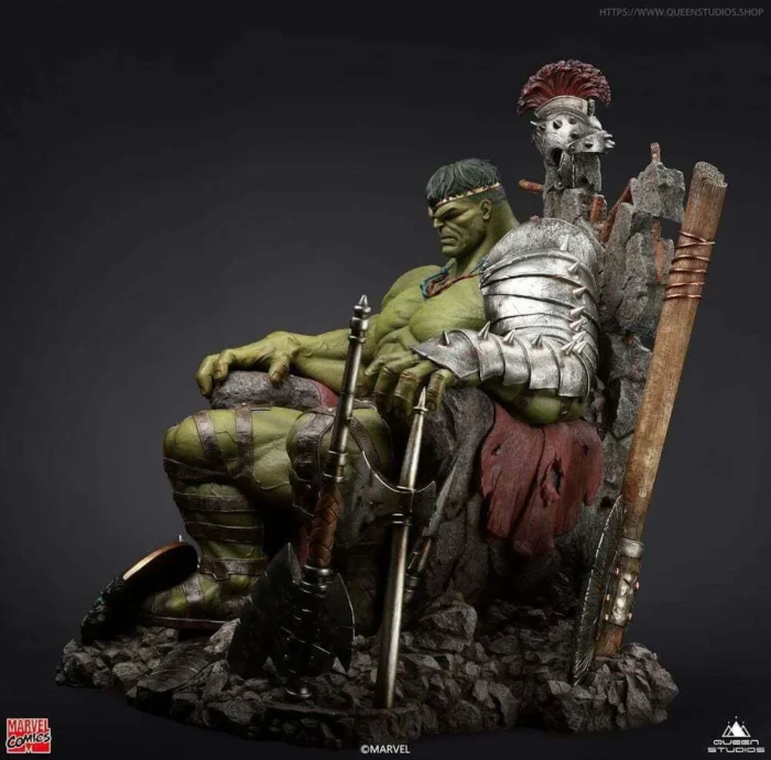 Green Scar Hulk Premium 1/4 Statue (Marvel Comics) - Görsel 10