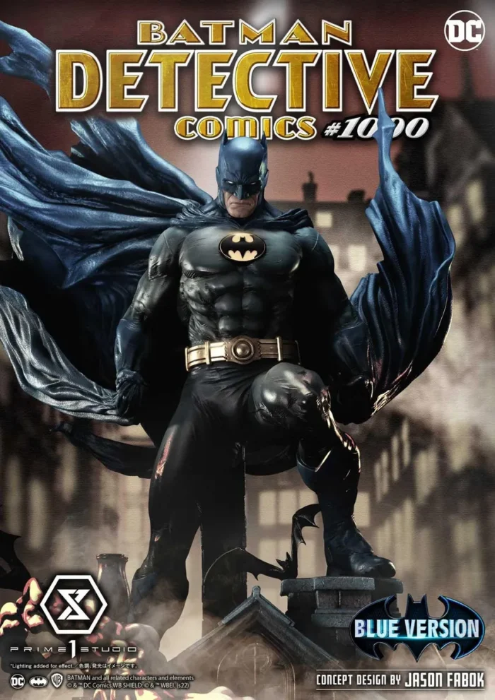 M.M.Batman (Comics) Batman Detective Comics #1000 (Concept Design By Jason Fabok) Blue Version - Görsel 4