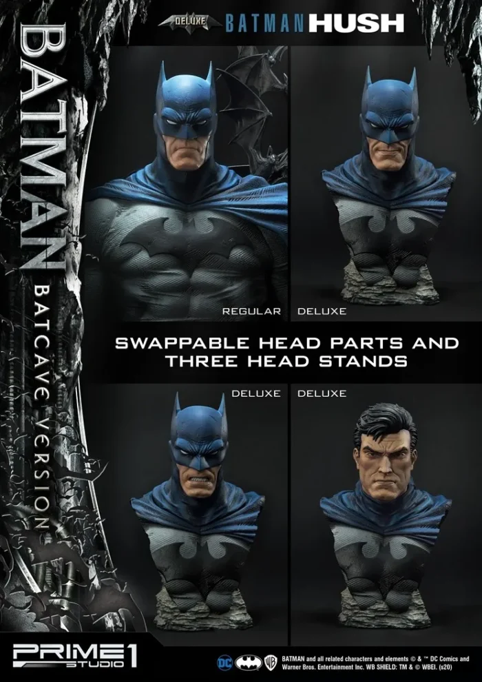 DC Comics: Batman Hush - Deluxe Batcave Batman Statue Bonus Version - Görsel 16