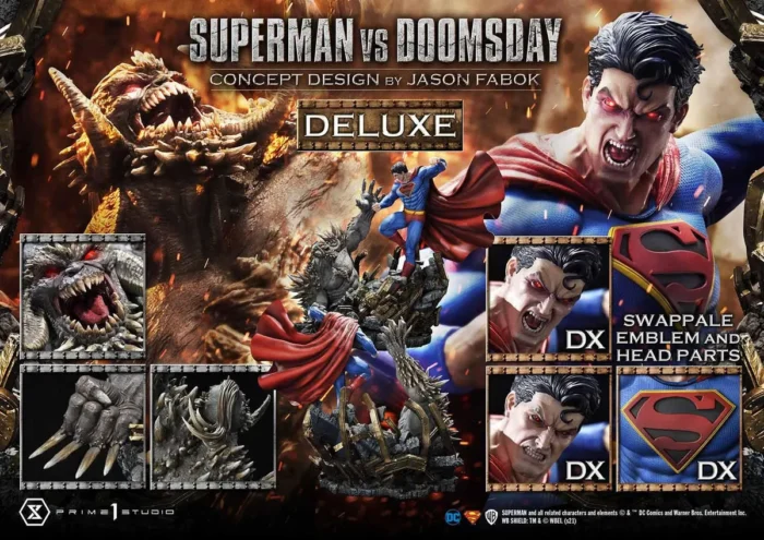Ultimate Museum Masterline Superman (Comics) Superman VS Doomsday (Concept By Jason Fabok) DX Bonus Version - Görsel 6