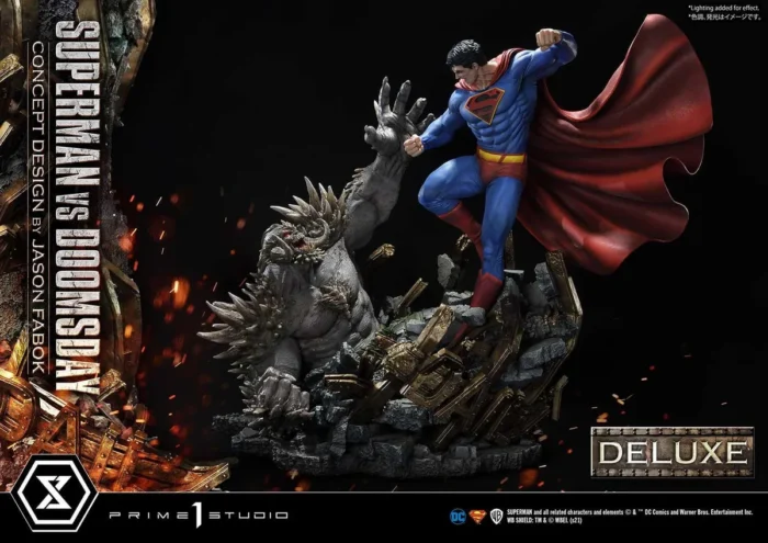 Ultimate Museum Masterline Superman (Comics) Superman VS Doomsday (Concept By Jason Fabok) DX Bonus Version - Görsel 9
