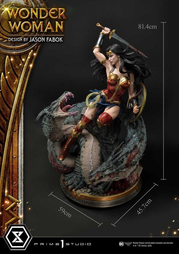 Wonder Woman VS Hydra 1:3 Scale Statue - Görsel 13