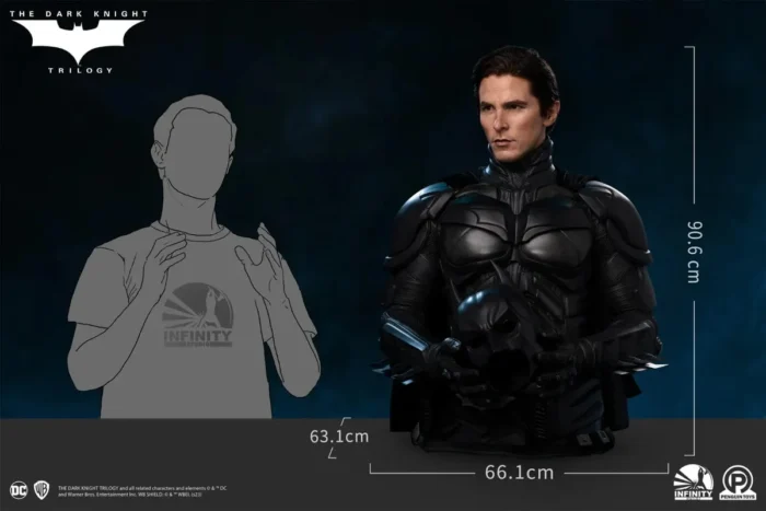 DC Comics: The Dark Knight Trilogy Batman Life Size Bust - Görsel 23