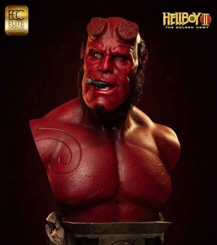 x_tona18650_b Hellboy Life-Size Bust - Görsel 1
